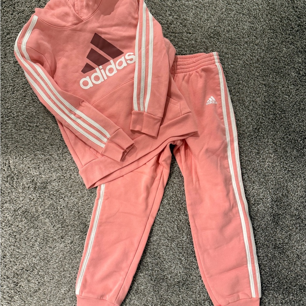 Adidas Kids Pink Sweatpants & Joggers Set